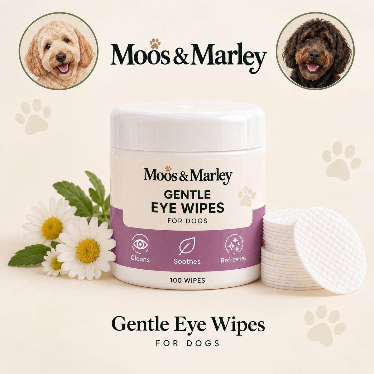 Moos & Marley™ Gentle Eye Wipes for Dogs