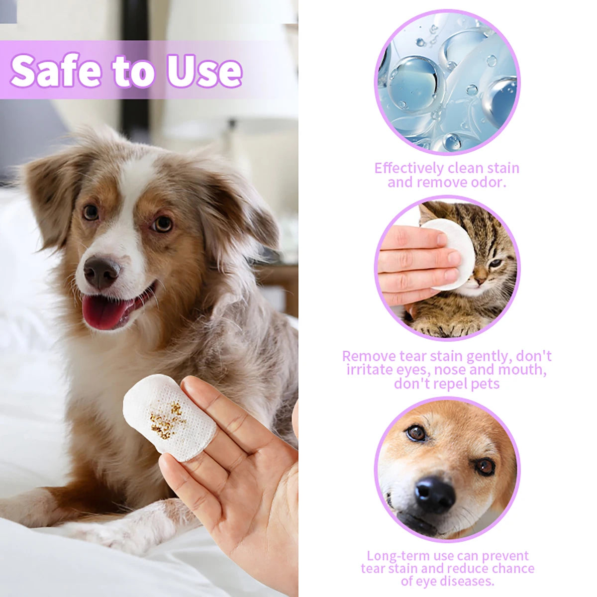 Moos & Marley™ Gentle Eye Wipes for Dogs