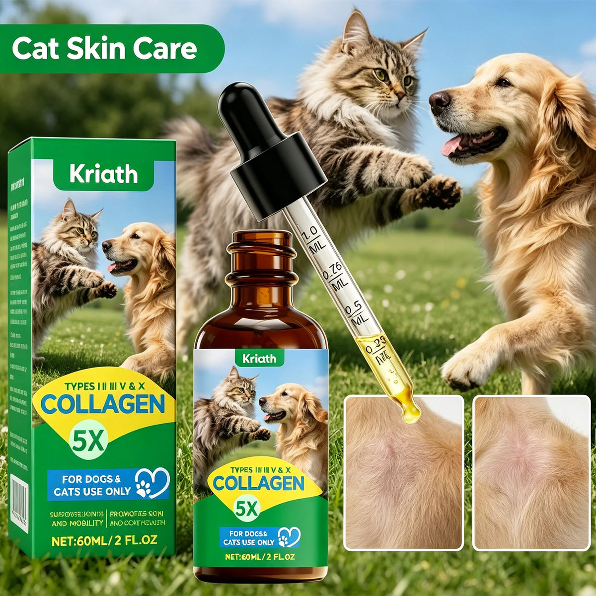 Moos & Marley™ Joint Support Drops for Dogs & Cats