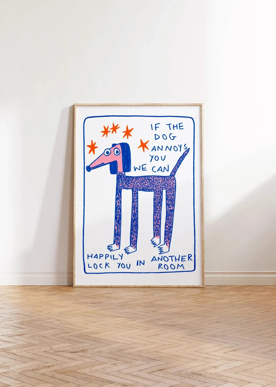 Moos & Marley “The Dog Comes First” Wall Print
