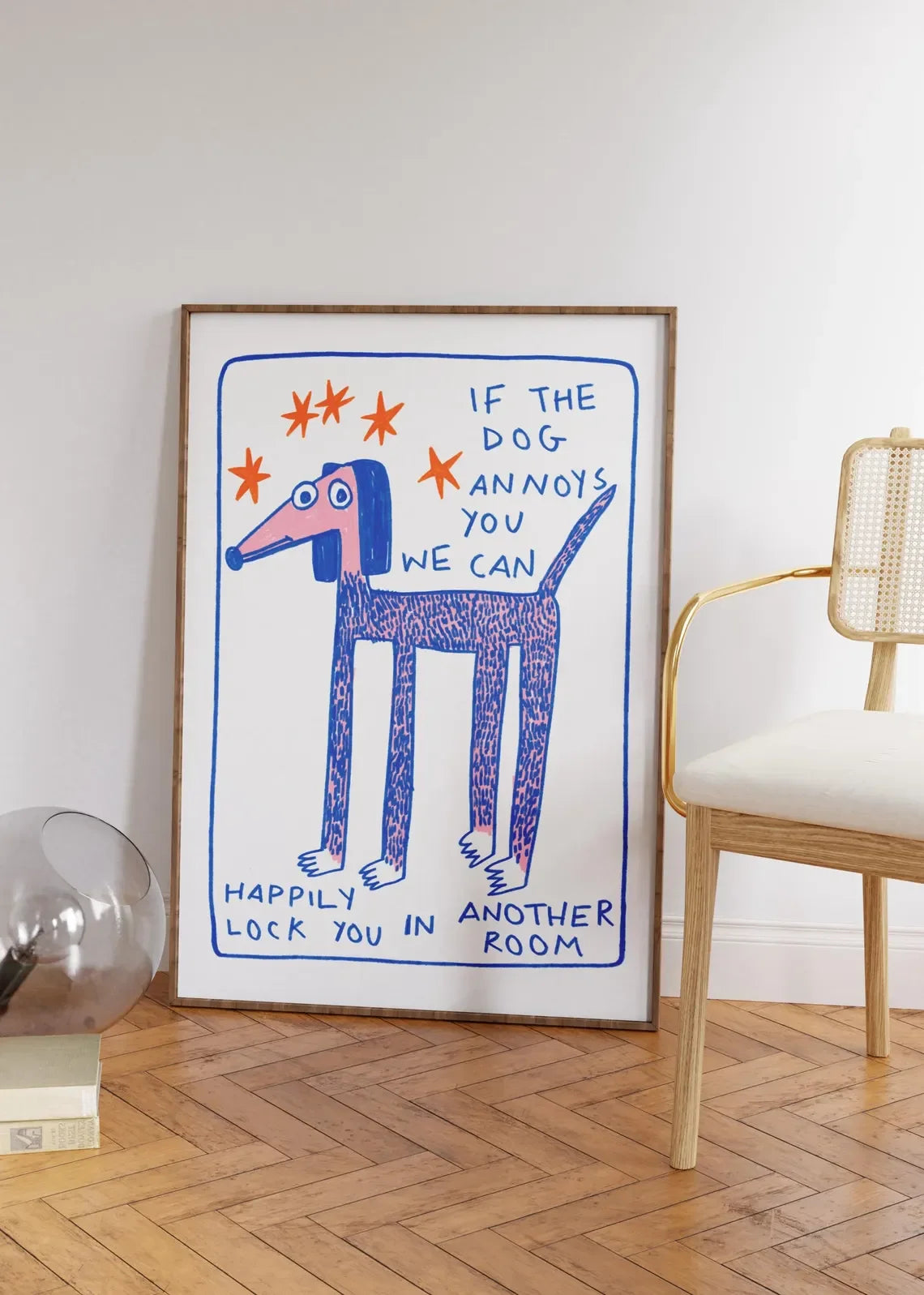 Moos & Marley “The Dog Comes First” Wall Print