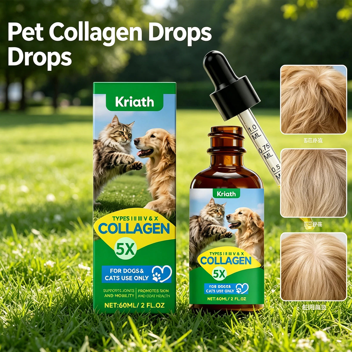 Moos & Marley™ Joint Support Drops for Dogs & Cats
