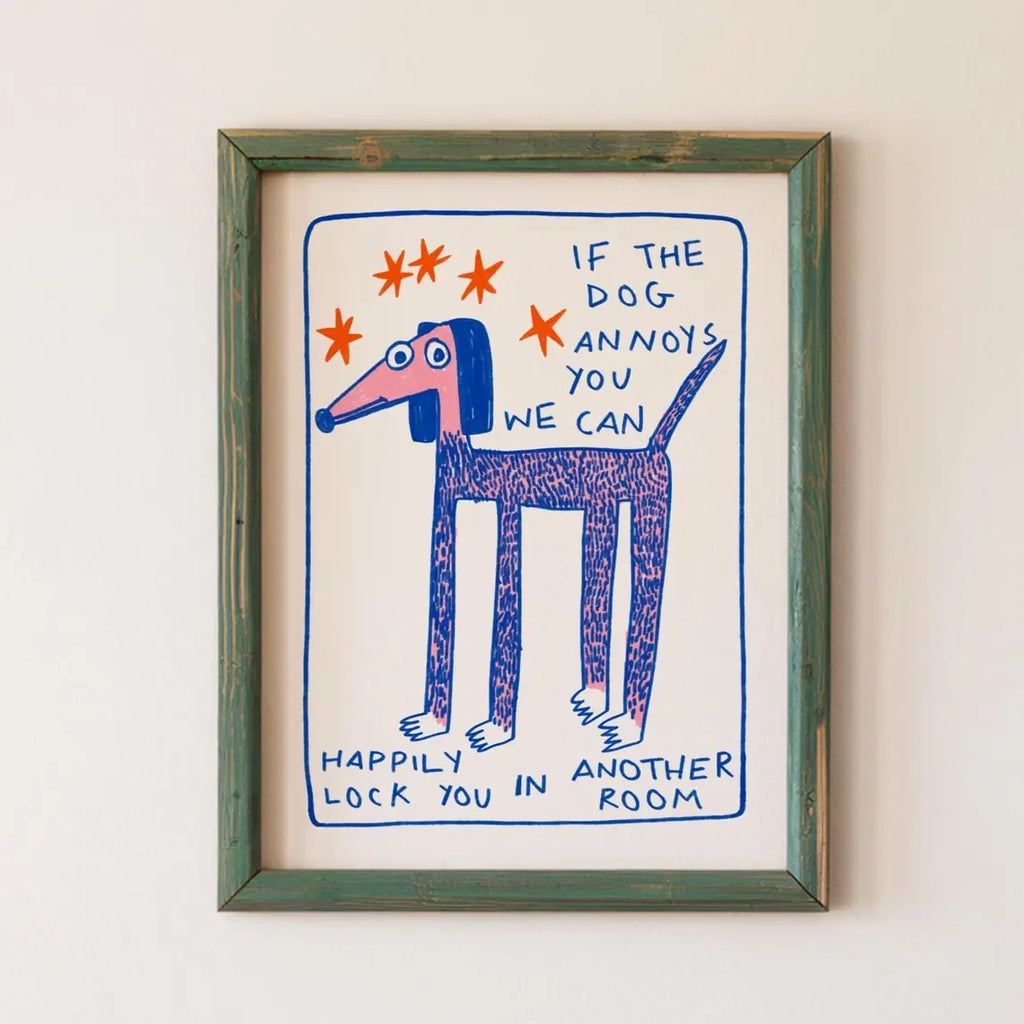 Moos & Marley “The Dog Comes First” Wall Print