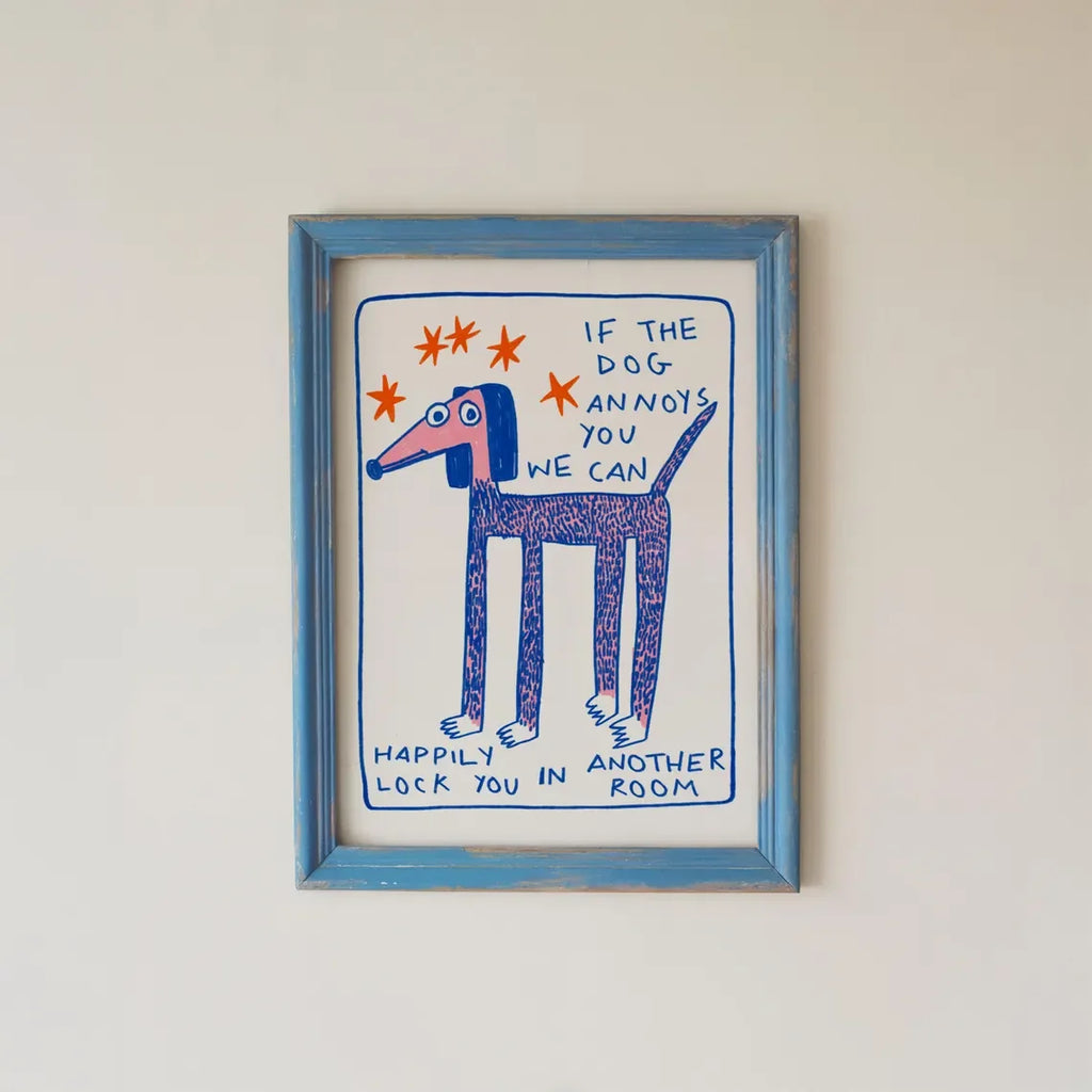 Moos & Marley “The Dog Comes First” Wall Print